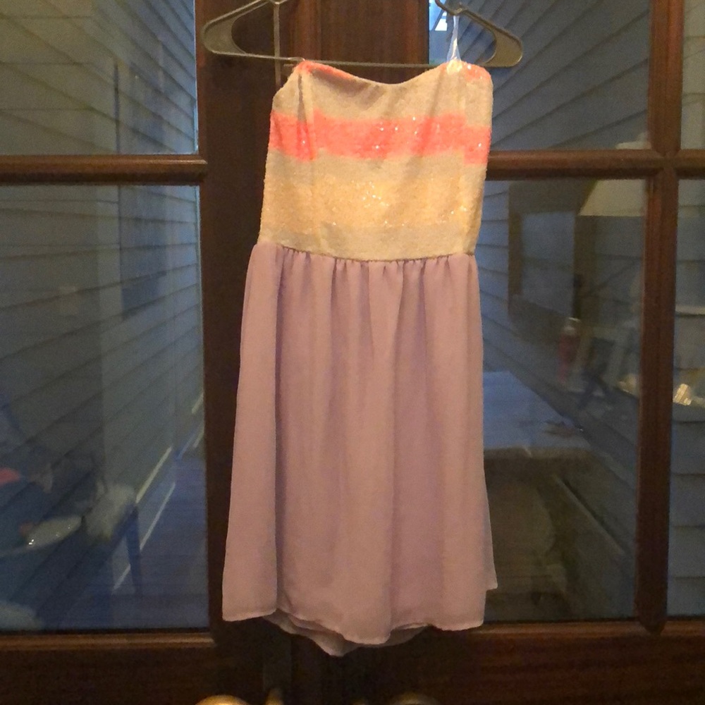 Strapless party dress